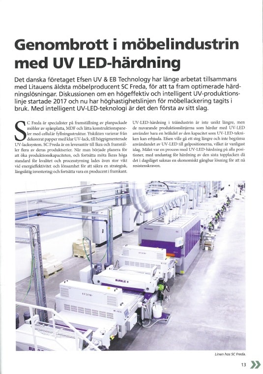 Genombrott i möbelindustrin med UV LED-härdning_Ytforum_EFSEN UV & EB_13